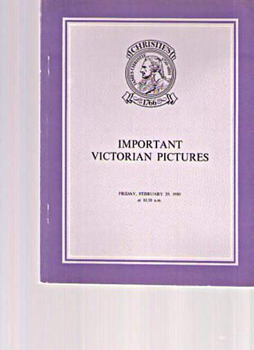 Christies 1980 Important Victorian Pictures