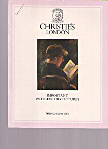 Christies 1984 Important 19th Century (European) Pictures