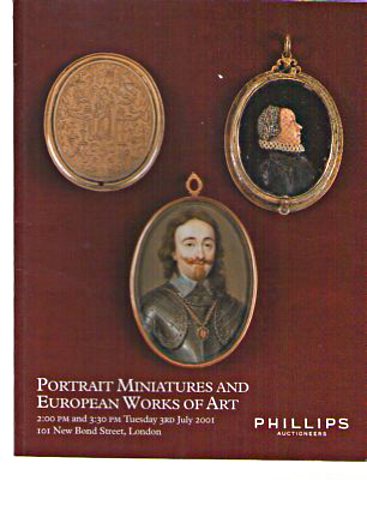 Phillips 2001 Portrait Miniatures, European Works of Art