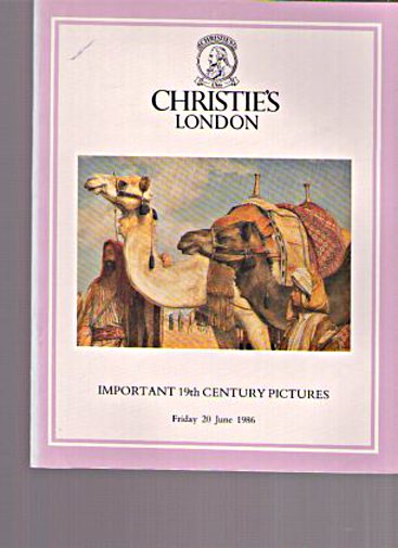 Christies June 1986 Important 19th Century Pictures