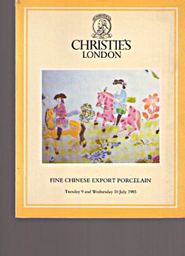 Christies 1985 Fine Chinese Export Porcelain