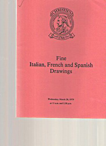 Christies 1979 Fine Italian, French & Spanish Drawings