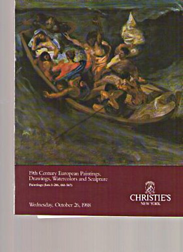 Christie’s 1988 19th Century European Paintings, Watercolors