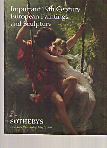 Sothebys 1999 Important 19th C European Paintings, Sculpture