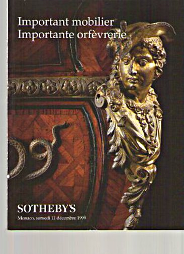 Sothebys 1999 Important French Furniture & Important Silver