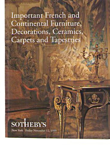 Sothebys November 1999 Important & French Continental Furniture (Digital Only)