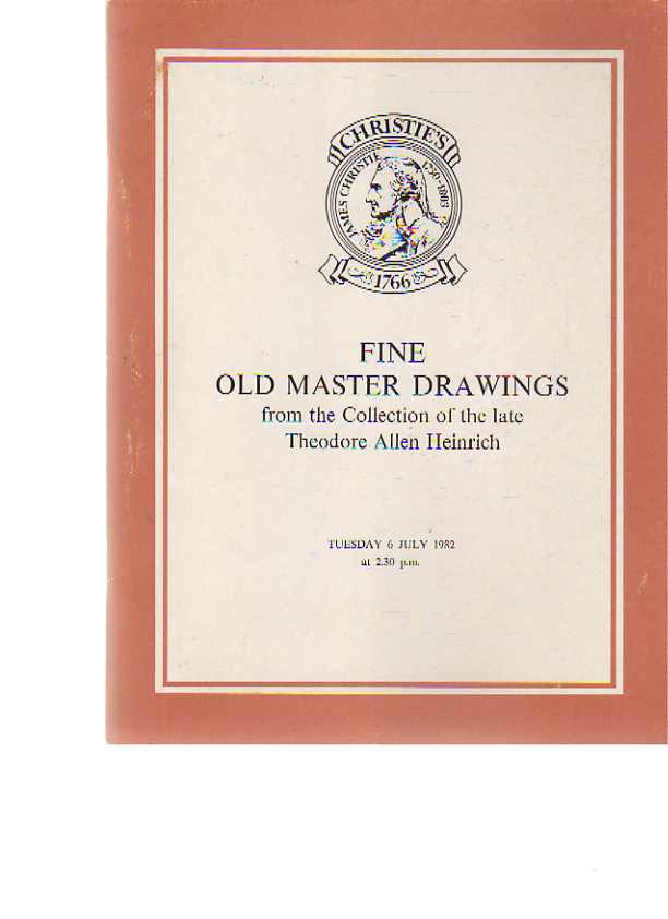 Christies 1982 Heinrich Collection Fine Old Master Drawings