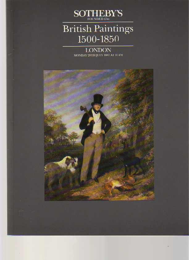 Sothebys July 1987 British Paintings 1500 - 1850