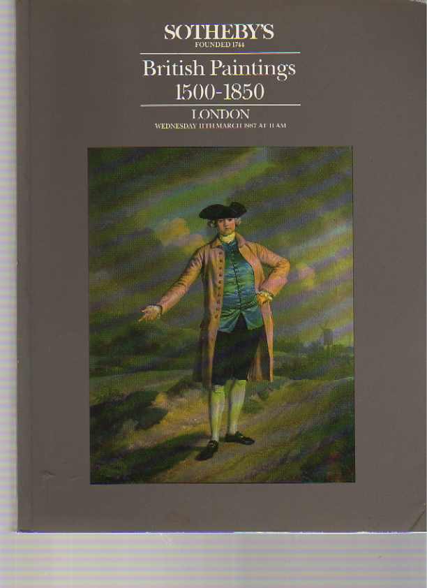 Sothebys 1987 British Paintings 1500 - 1850