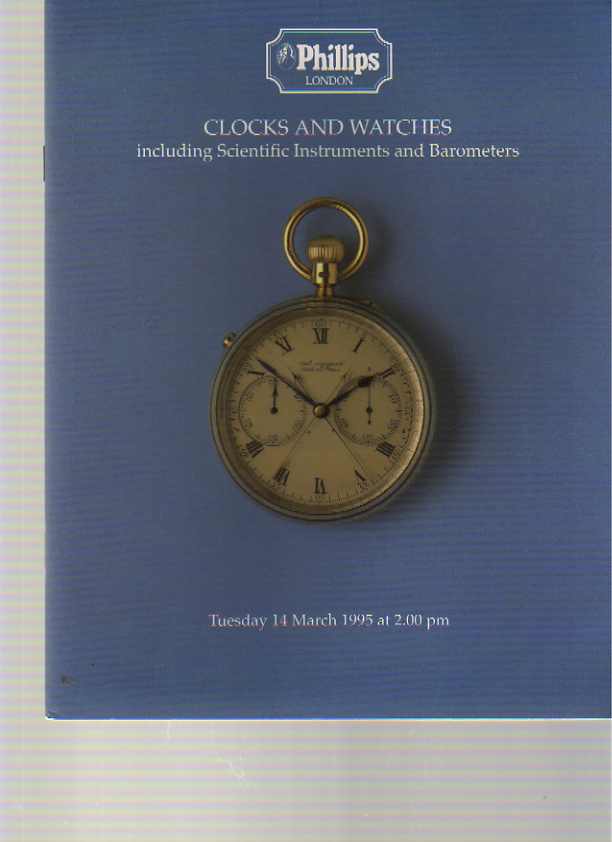 Phillips 1995 Clocks & Watches including Scientific Instruments