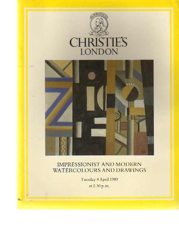 Christies 1989 Impressionist & Modern Watercolors & Drawings