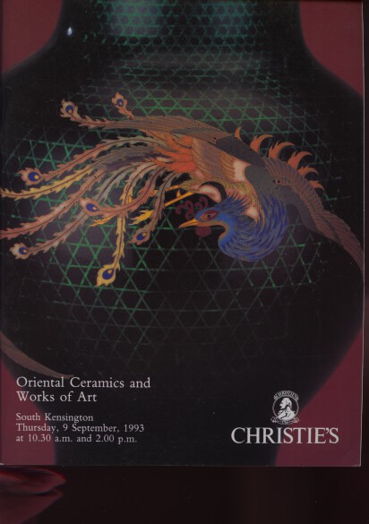 Christies September 1993 Oriental Ceramics & Works of Art