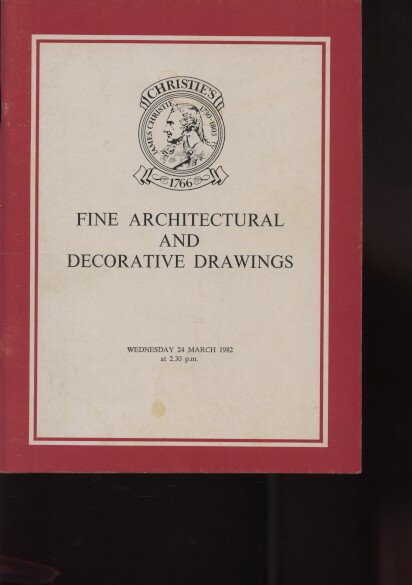 Christies 1982 Architectural & Decorative Drawings