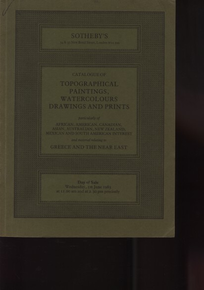 Sothebys 1983 Topographical Paintings, Watercolours