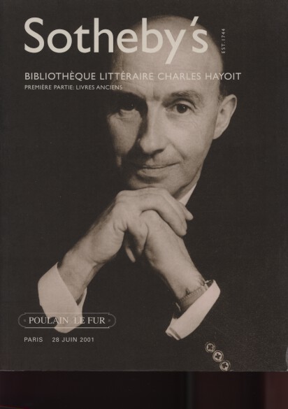 Sothebys 2001 Library of Charles Hayoit - Part I