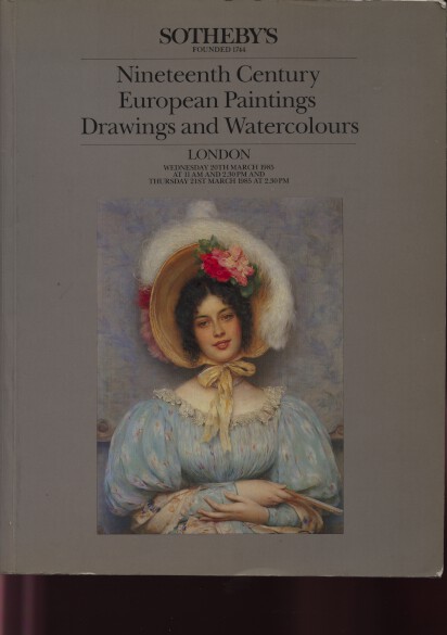 Sothebys March 1985 19th Century European Paintings, Drawings