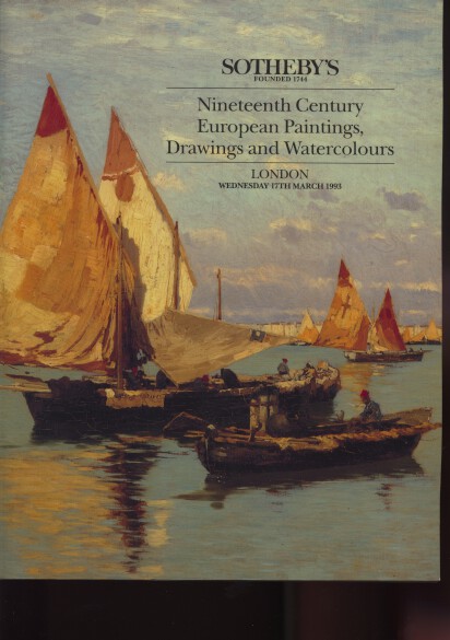 Sothebys 1993 19th Century European Paintings, Drawings