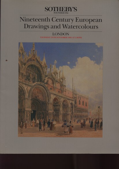 Sothebys 1985 19th C European Drawings & Watercolours