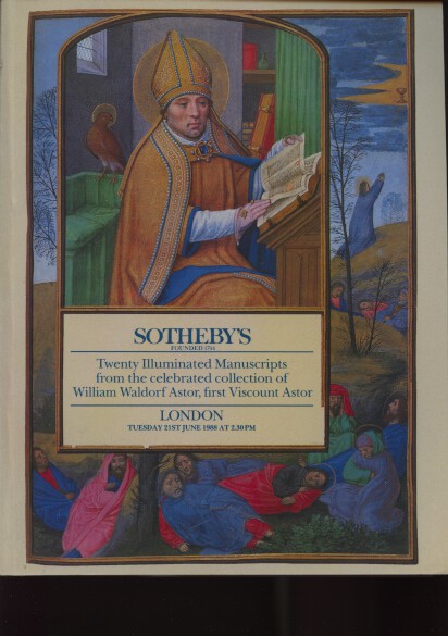 Sothebys 1988 20 Illuminated Manuscripts Astor Collection