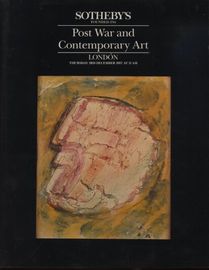 Sothebys 1987 Post War and Contemporary Art