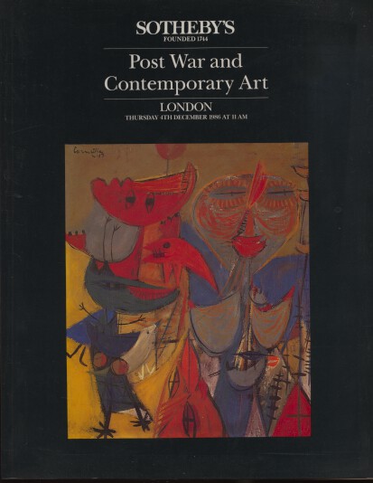 Sothebys 1986 Post War and Contemporary Art