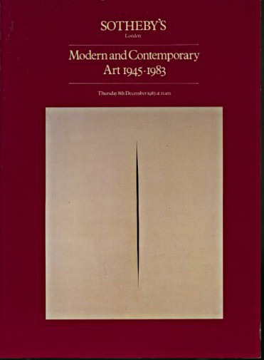 Sothebys 1983 Modern & Contemporary Art