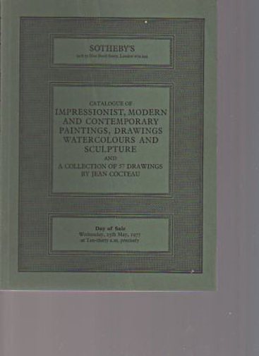 Sothebys May 1977 Impressionist & Modern Paintings, 57 Cocteau Drawings