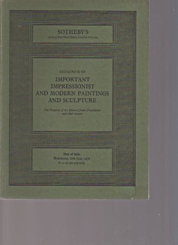 Sothebys June 1978 Important Impressionist & Modern Paintings