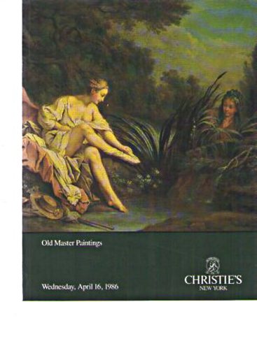 Christies 1986 Old Master Paintings