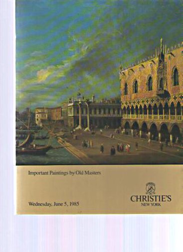 Christies June 1985 Important Paintings by Old Masters