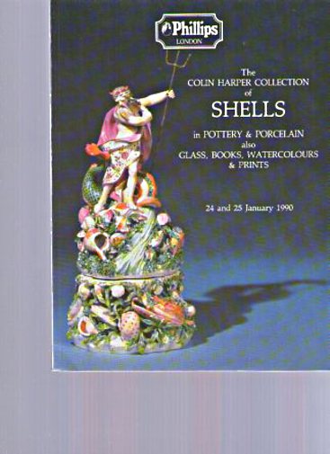 Phillips 1990 Harper Collection of Shells in Pottery & Porcelain