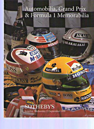 Sothebys 1998 Automobilia, Grand Prix & Formula 1 Memorabilia (Digital only)