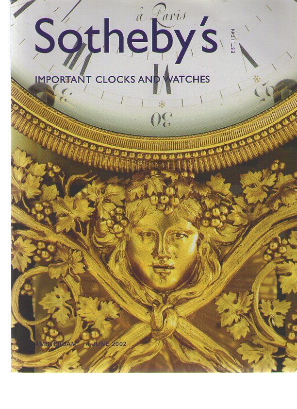 Sothebys March 2002 Important Watches, Wristwatches & Clocks (Digital Only)