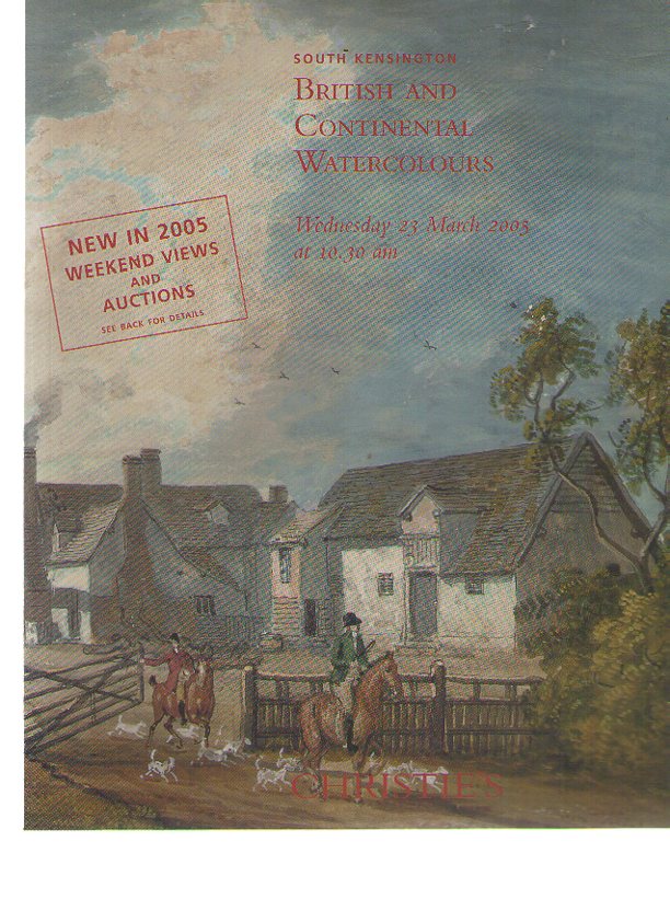 Christies March 2005 British & Continental Watercolours