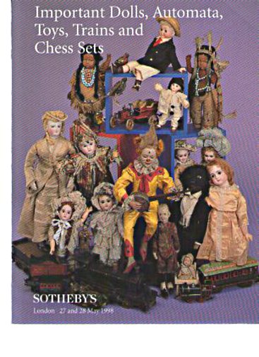 Sothebys 1998 Important Dolls, Toys, Chess Sets (Digitsl Only)