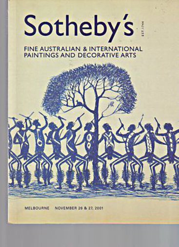 Sothebys November 2001 Fine Australian & International Paintings