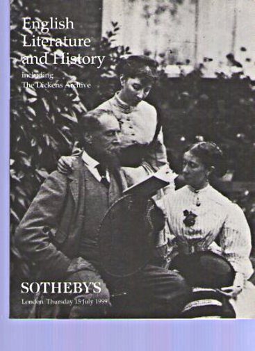 Sothebys 1999 English Literature, Dickens Archive (Digital Only)