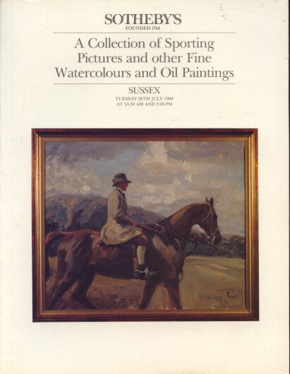 Sothebys 1988 Collection of Sporting Pictures, Watercolours