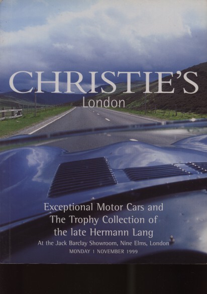 Christies 1999 Exceptional Motor Cars & Lang Trophy Collection (Digital only)