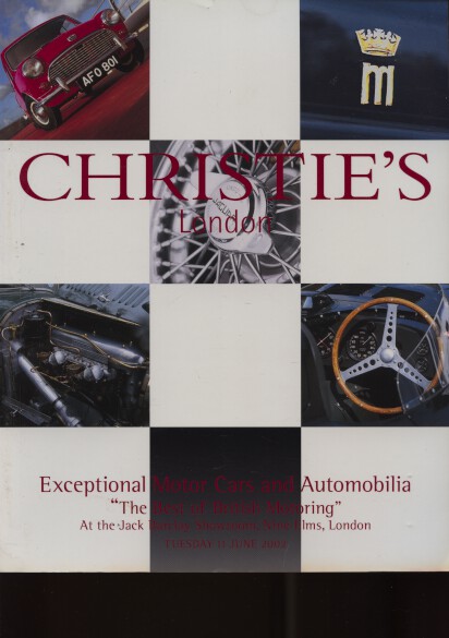 Christies 2002 Exceptional Motor Cars, Best of British Motoring