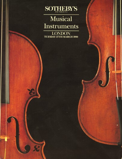 Sothebys March 1990 Musical Instruments