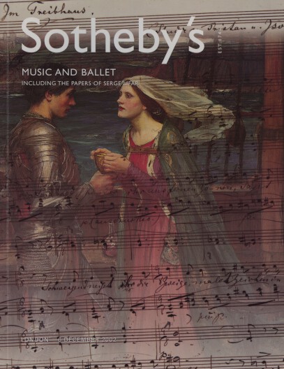 Sothebys 2002 Music & Ballet Including the Papers of Serge Lifar (Digital Only)