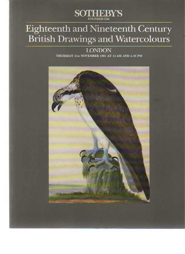 Sothebys 1985 18th & 19th C British Drawings & Watercolors