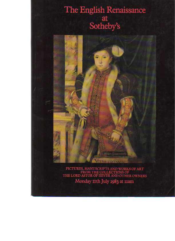 Sothebys 1983 The English Renaissance