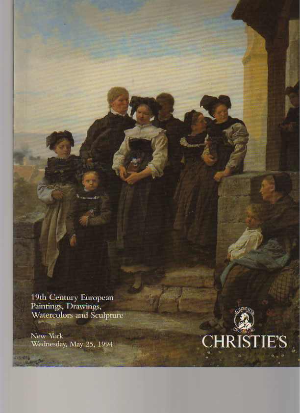 Christies 1994 19th C European Paintings, Drawings, Watercolors