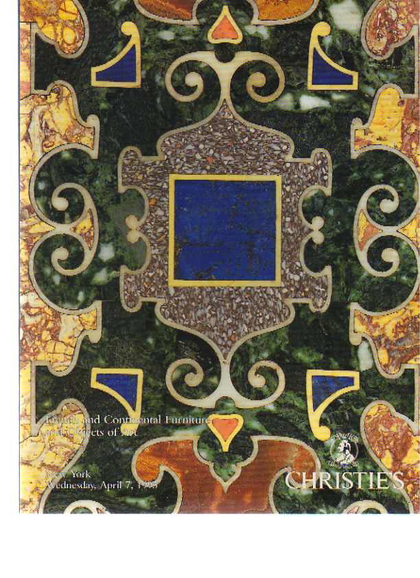 Christies 1993 French & Continental Furniture & Objects of Art (Digital only)