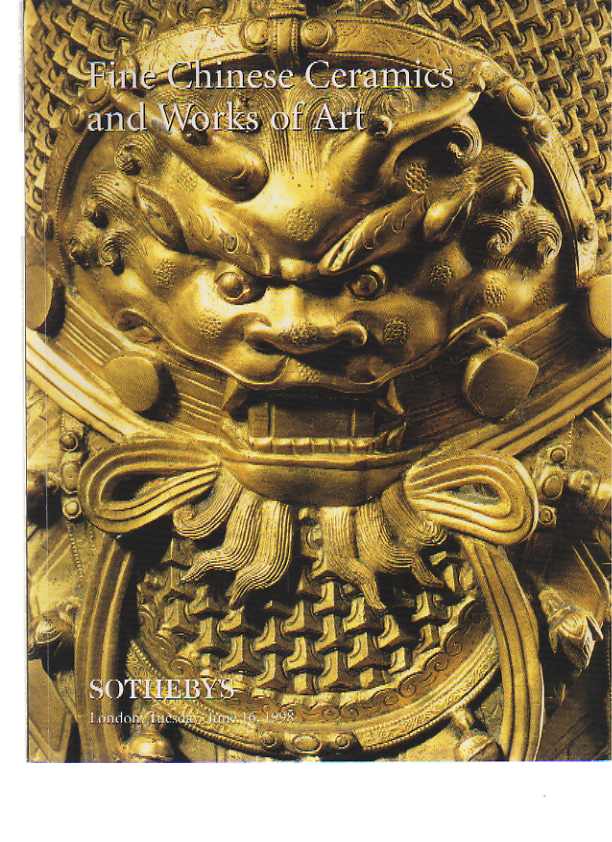 Sothebys 1998 Fine Chinese Ceramics & Works of Art (Digital Only)