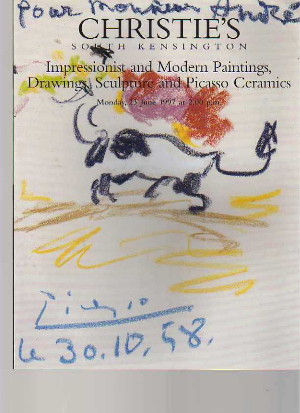 Christies 1997 Impressionist, Modern Paintings, Picasso ceramics