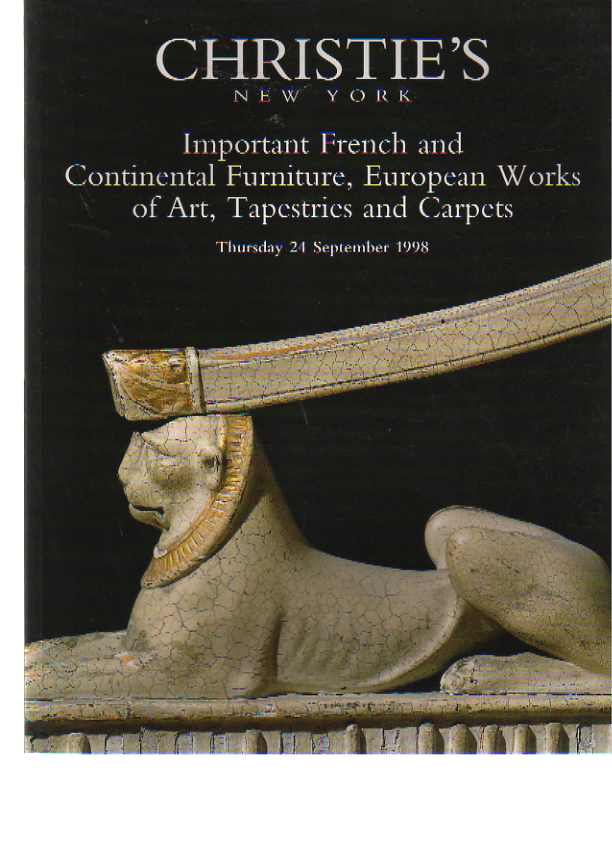 Christies 1998 Important French & Continental Furniture (Digital only)