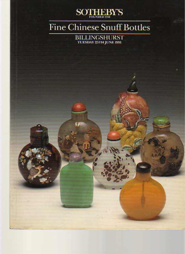 Sothebys June 1991 Fine Chinese Snuff Bottles